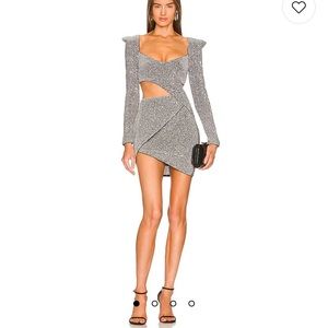 Revolve Jeanne Mini dress silver